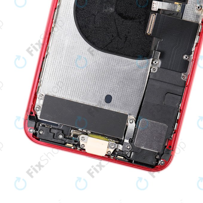 Apple iPhone 8 Plus - Zadní Housing s Malými Díly (Red)