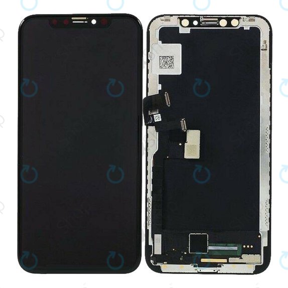 Displej Hard OLED pro iPhone XS Max, Dotykové sklo s rámem, FixPremium