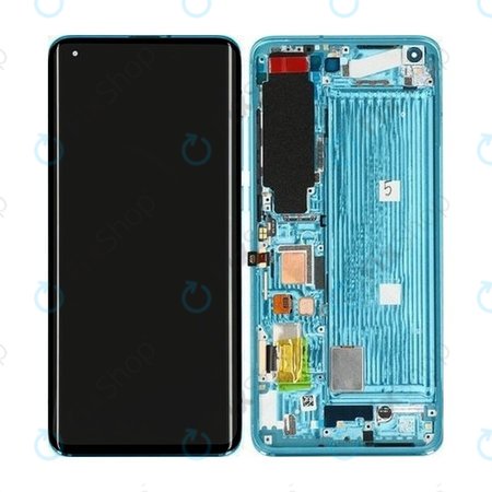 Xiaomi Mi 10 M2001J2G - LCD Displej + Dotykové Sklo + Rám (Coral Green) - 56000600J200 Genuine Service Pack