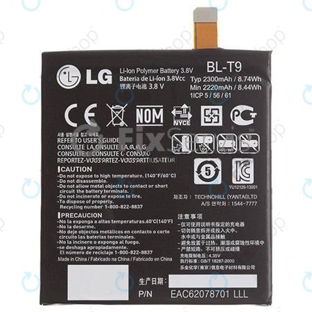 LG Nexus 5 D821 - Baterie BL-T9 2300mAh