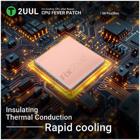 Teplovodivá podložka pro CPU, 2UUL SC09, 17x15x1.5mm