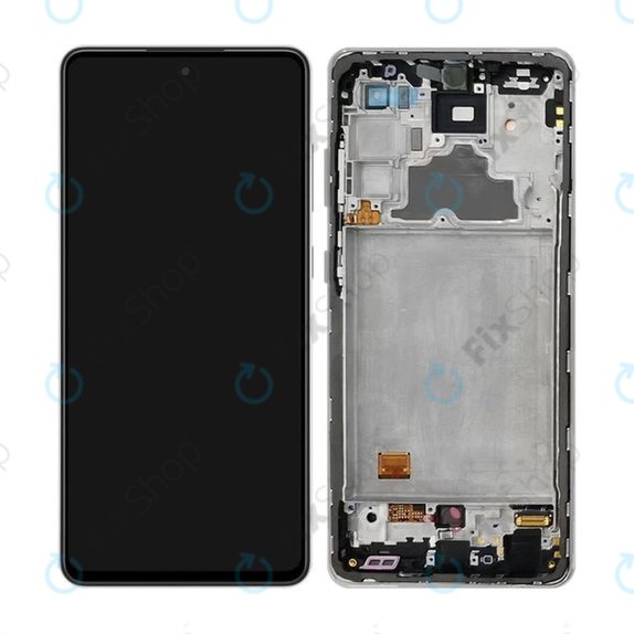 Samsung Galaxy A72 A725F, A726B - LCD Displej + Dotykové Sklo + Rám (Black) OLED