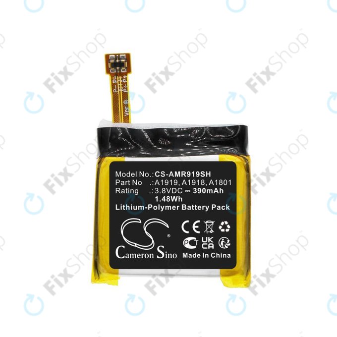 Baterie pro Amazfit T-Rex, 390mAh, Li-Pol, 3.8V, A1919, HQ