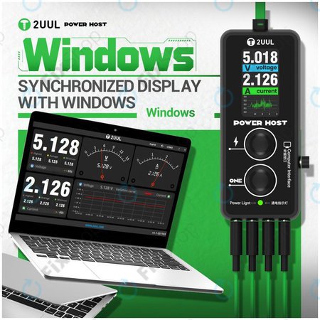 Digitální USB-C tester napětí a proudu (Power Host), 2UUL PW15