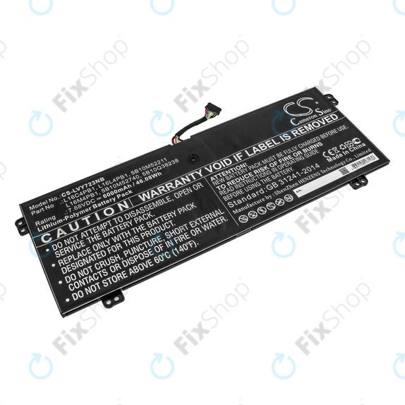 Nabíječka pro Lenovo Yoga 720-13, 730-13, 6000mAh, Li-Pol, 7.68V, L16L4PB1, HQ