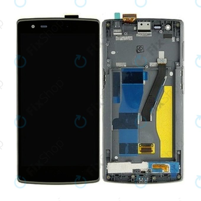 OnePlus One - LCD Displej + Dotykové Sklo + Rám (Black) TFT