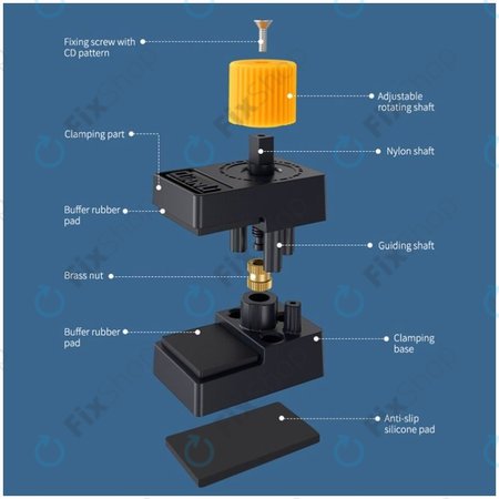 QianLi iClamp 2.0 - Plastová Svorka s Gumovou Výplní - Rozpětí 12mm (4 ks)