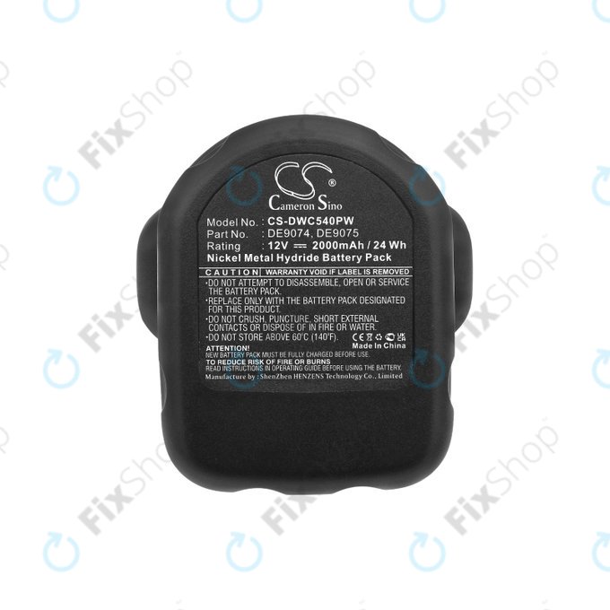 DeWalt DC, DW, 2000-series - Baterie DE9074, DE9075, 152250-27, 397745-01 2000mAh HQ