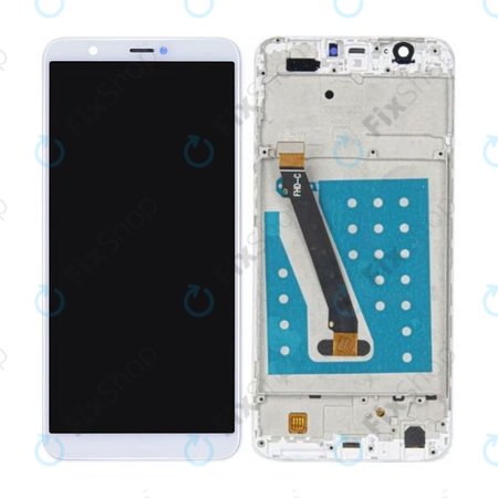 Huawei P Smart - LCD Displej + Dotykové Sklo + Rám (White) TFT
