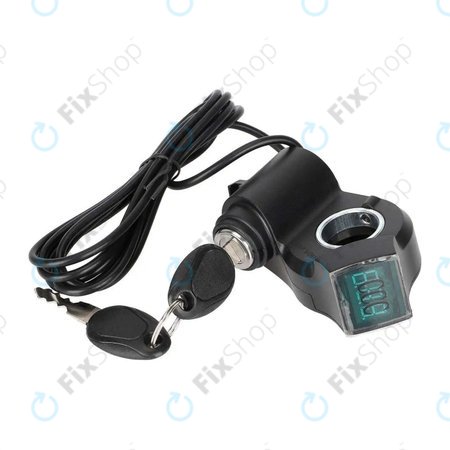 Kugoo Kirin M4, M4 Pro, Speedual, Zero 8X, 10X, MiniWalker, T10-DDM - Spínač Zapalování s Voltmetrem