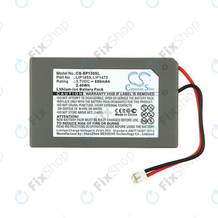 Baterie pro Sony PlayStation 3, 650mAh, Li-Ion, 3.7V, LIP1859, HQ