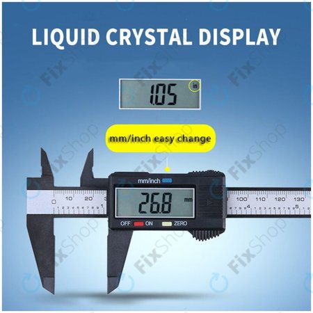 ProStormer - Posuvné Měřidlo - Šuplera Plastová (150mm)