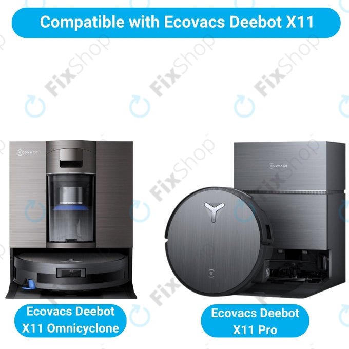 Sada náhradních dílů pro Ecovacs Deebot X11 Pro, X11 (1x Hlavní kartáč, 2x Filtr, 2x Boční kartáč)