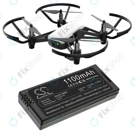 Baterie pro DJI Tello, 1100mAh, Li-Pol, 3.8V, T01, HQ