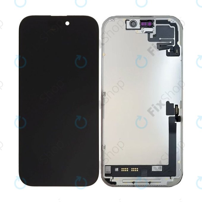 Displej Soft OLED 120Hz pro iPhone 17 - Dotykové sklo + Rám, DIAGNOSTIC