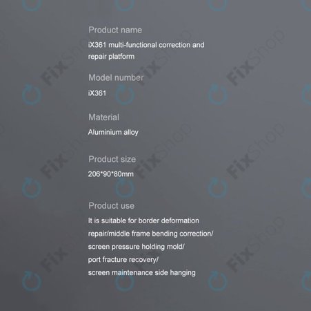 iFixes iX361 - multifunkční platforma na rovnání rámů