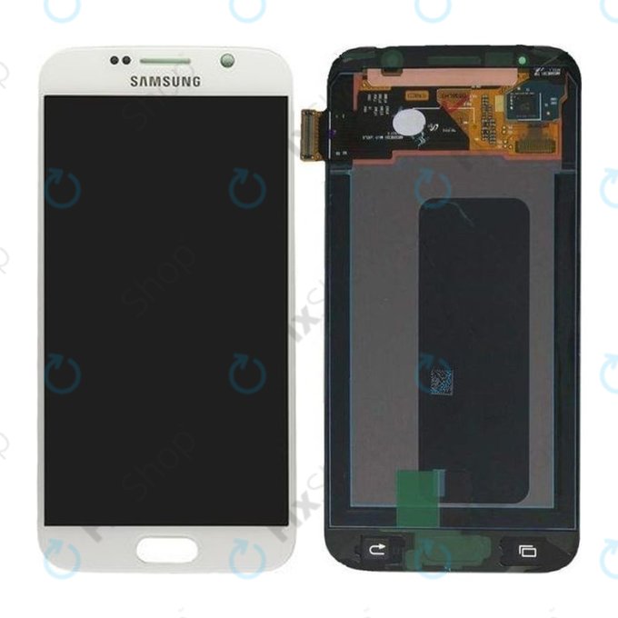 Samsung Galaxy S6 G920F - LCD Displej + Dotykové Sklo (White Pearl) - GH97-17260B Genuine Service Pack