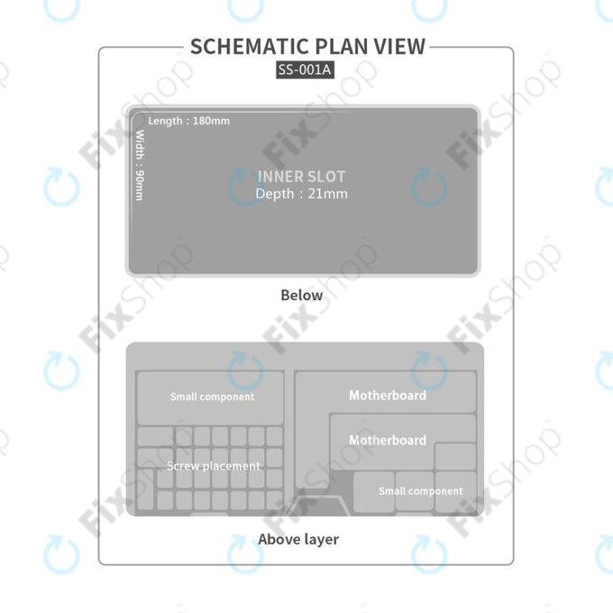 OSS W203 - Multifunkční Box na Skladování Demontovaných Telefonů