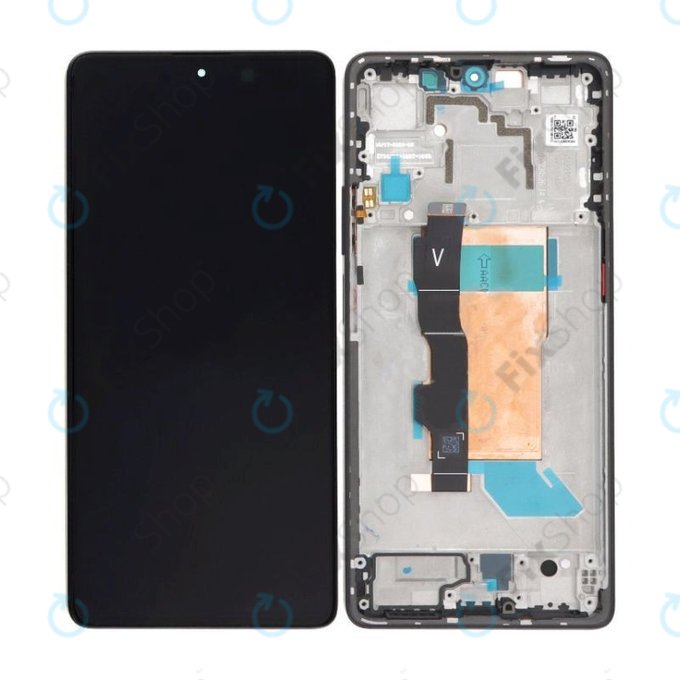 Xiaomi Poco F5 23049PCD8G, 23049PCD8I - LCD Displej + Dotykové Sklo + Rám (Black) OLED