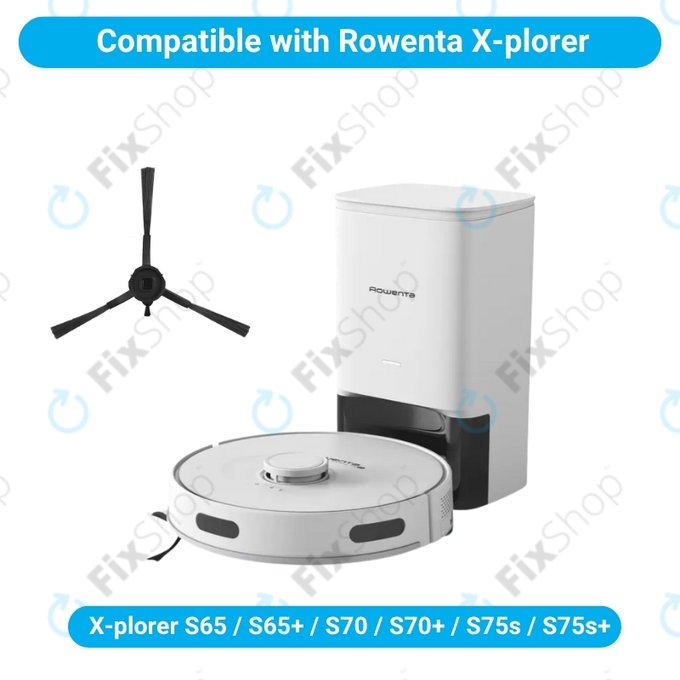 Boční kartáč, 2 ks pro Rowenta X-plorer S65, S65+, S70, S70+, S75s, S75s+
