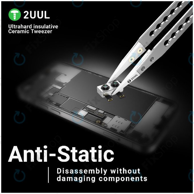 Přesná pinzeta, keramická izolovaná, 2UUL TW31