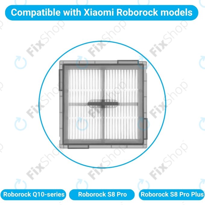 HEPA filtr, 2 ks pro Xiaomi Roborock Q10-series, S8 Pro, S8 Pro Plus