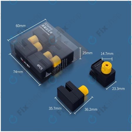 QianLi iClamp 2.0 - Plastová Svorka s Gumovou Výplní - Rozpětí 12mm (4 ks)