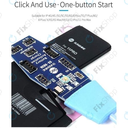 Sunshine SS-903A - Tester, Aktivátor a Nabíječka Baterií pro iPhone 4 - 13 Pro