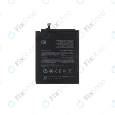 Xiaomi Redmi Note 5A, Redmi S2 (Redmi Y2) - Baterie BN31 3080mAh - 46BN31G05014 Genuine Service Pack