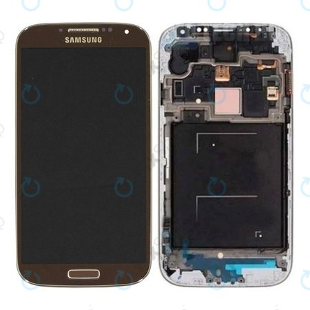 Samsung Galaxy S4 i9506 LTE - LCD Displej + Dotykové Sklo + Rám (Brown) - GH97-15202E Genuine Service Pack