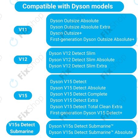 Dyson V11, V12, V15, V15s Detect Submarine - Hlavná Kefa Slim Fluffy (Měkký váleček)