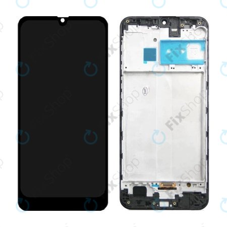 Samsung Galaxy M30s M307F - LCD Displej + Dotykové Sklo + Rám (Black) TFT