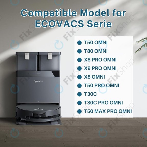 Sáček do vysavače, 4 ks pro Ecovacs Deebot T30c, T50-series, T80-series, X8-series, X9 Pro-series