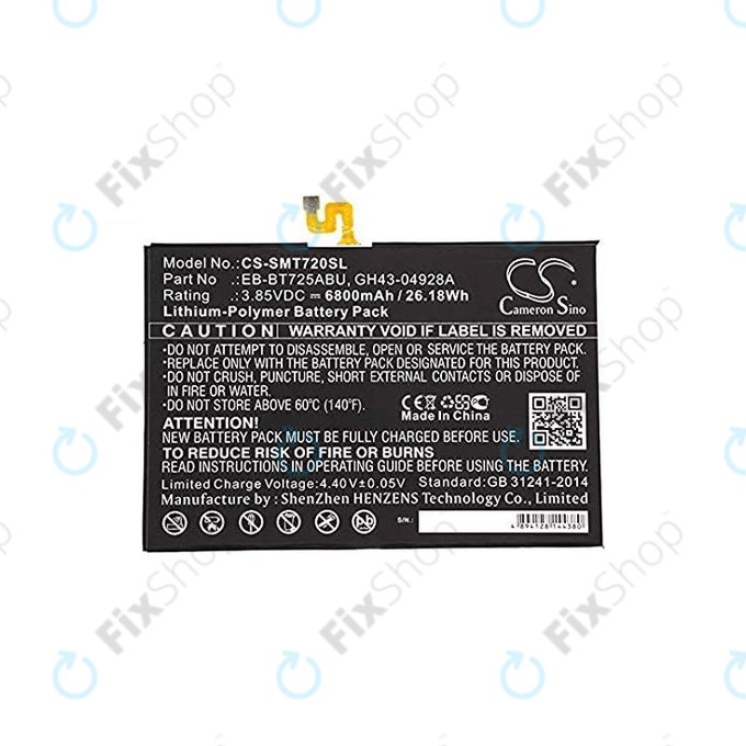 Samsung Galaxy Tab S5E - Baterie EB-BT725ABU 6800mAh HQ
