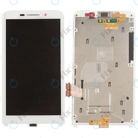 Blackberry Z30 - LCD Displej + Dotykové Sklo + Rám (White) TFT