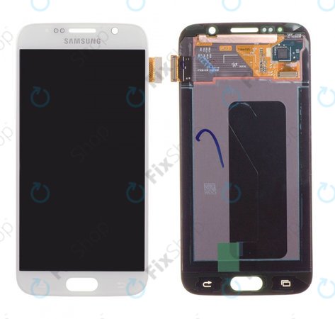Samsung Galaxy S6 G920F - LCD Displej + Dotykové Sklo (White Pearl) - GH97-17260B Genuine Service Pack