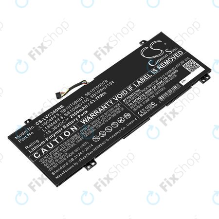 Baterie pro Lenovo Ideapad C340, Ideapad Flex, 2850mAh, Li-Pol, 15.36V, L18C4PF3, HQ