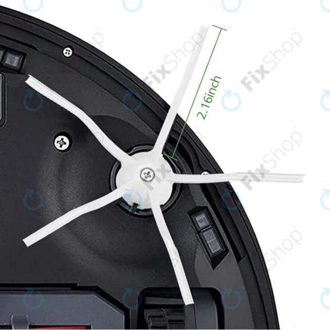 Sada náhradních dílů pro Xiaomi Roborock Q7+, Q7 Max, Q7 Max+ (1x Hlavní kartáč, 2x Filtr, 2x Boční kartáč – bílý)