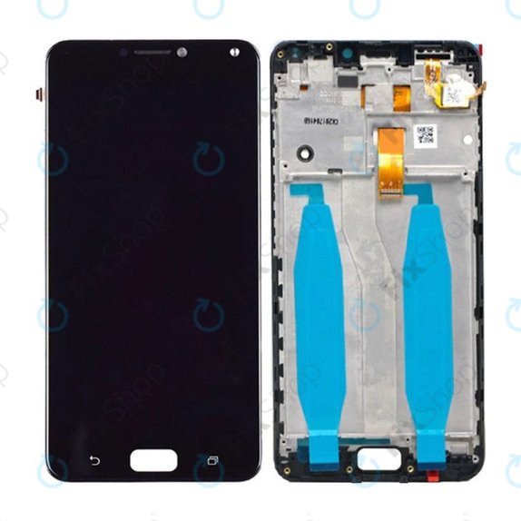 Asus Zenfone 4 Max ZC520KL (X00HD) - LCD Displej + Dotykové Sklo + Rám (Black) Genuine Service Pack