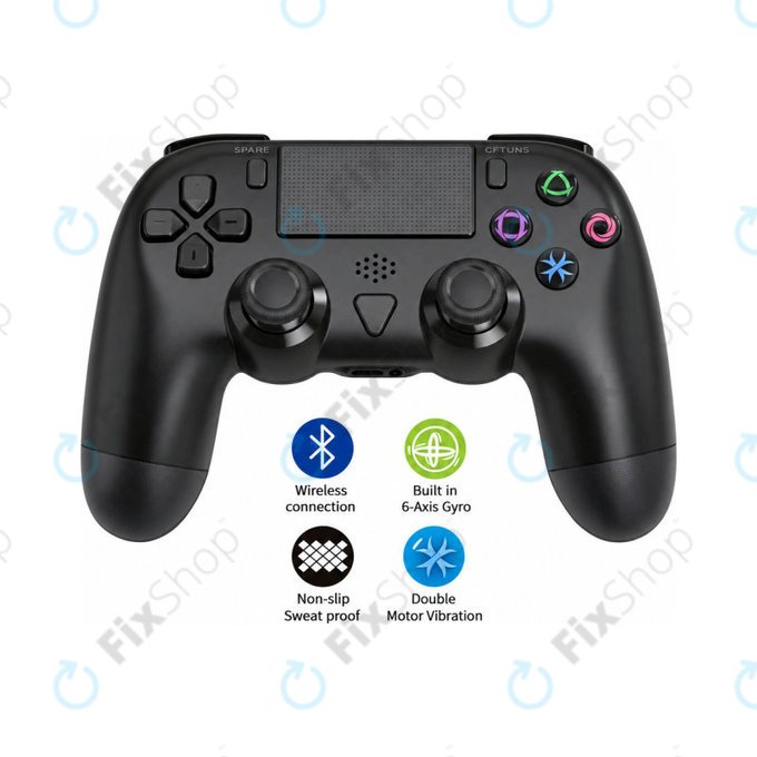 Sony Playstation 4, 4 Slim, 4 Pro - Bezdrátový Ovladač Dualshock 4 (V2) Wireless Controller (Black)