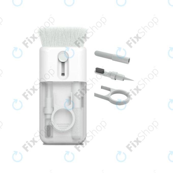 Multifunkční Čistící Nástroj s Vytahovačem Kláves a Hadříkem 6v1