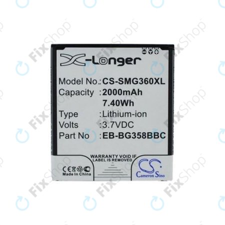 Samsung Galaxy Core Lite - Baterie EB-BG358BBC, EB-BG358BBE 2000mAh HQ