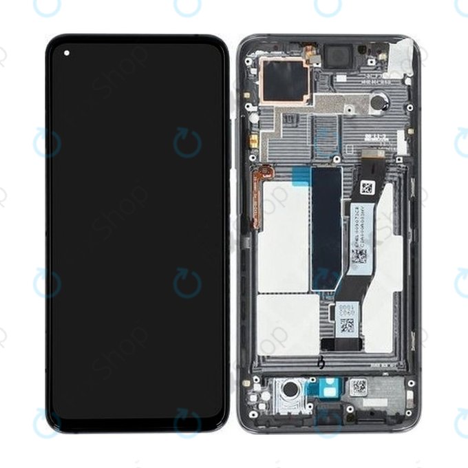 Xiaomi Mi 10T 5G, Mi 10T Pro 5G - LCD Displej + Dotykové Sklo + Rám (Cosmic Black) - 5600030J3S00 Genuine Service Pack