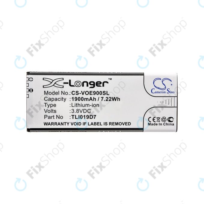 Baterie pro Alcatel 1 Dual Sim, TCL 5033, Vodafone VFD, Telstra, 1900mAh, Li-Ion, 3.8V, TLI019D7, HQ
