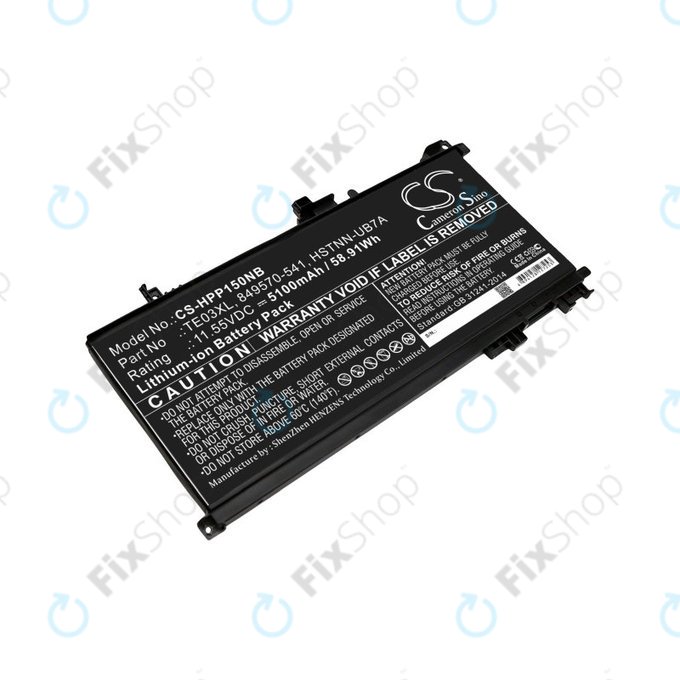 Baterie pro HP Omen 15, Pavilion 15, WASD 15, 5100mAh, Li-Ion, 11.55V, TE03XL, HQ