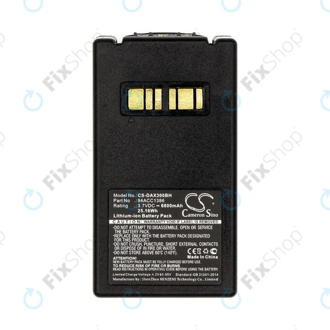 Baterie pro Datalogic Falcon X4, X3, 6800mAh, Li-Ion, 3.7V, 94ACC1386, HQ