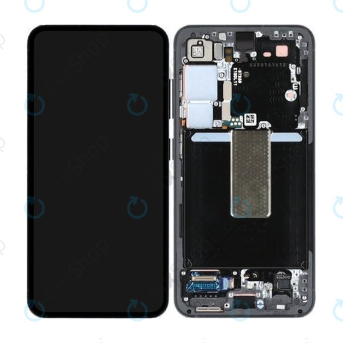 Samsung Galaxy S23 S911B - LCD Displej + Dotykové Sklo + Rám (Graphite) - GH82-30481E Genuine Service Pack