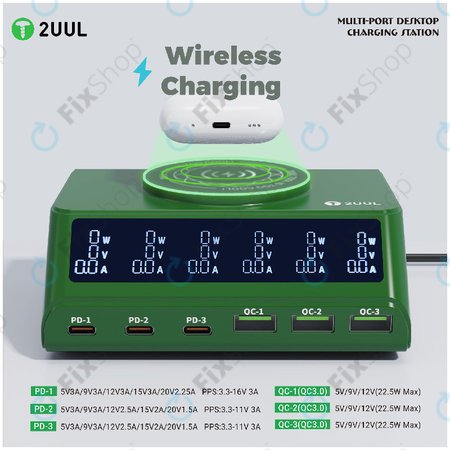 Stolní víceportová nabíječka, 2UUL PC11