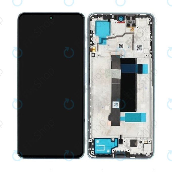 Xiaomi Redmi Note 13 Pro 5G 2312DRA50C - LCD Displej + Dotykové Sklo + Rám (Ocean Teal) - 5600010N1600 Genuine Service Pack