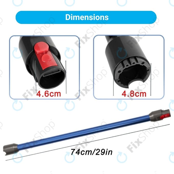 Dyson V12 - Sací Tyč (Modrá)